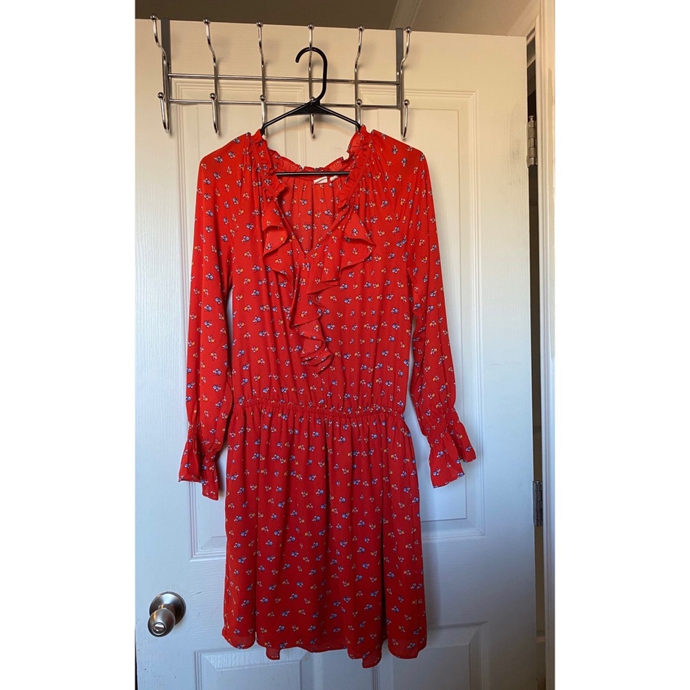 Red Floral Dress